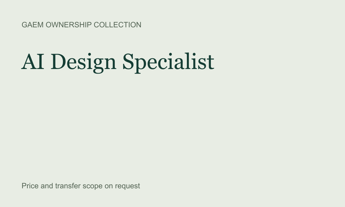 AI Design Specialist — product artwork