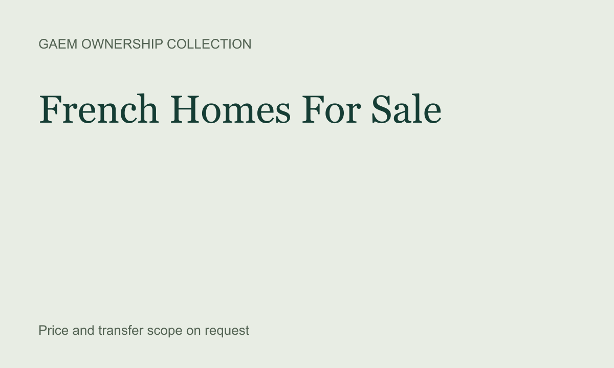French Homes For Sale — product artwork