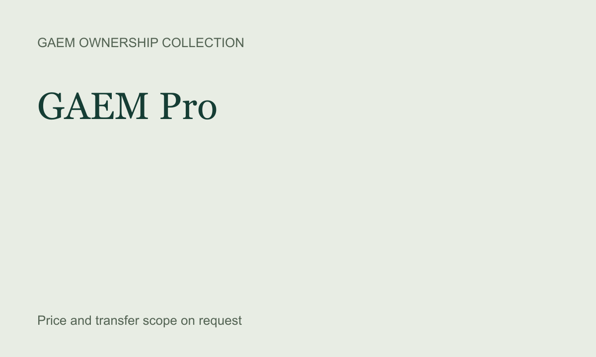 GAEM Pro — product artwork